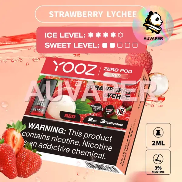 Strawberry Lychee Zero Pod(2per box)