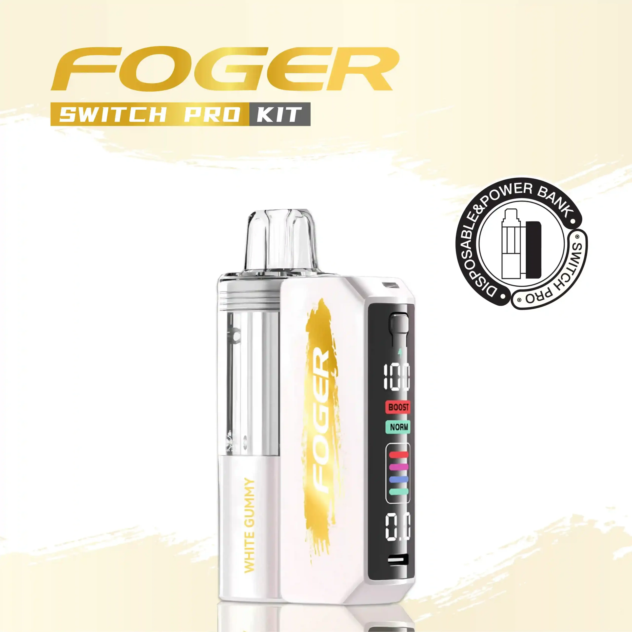 White Gummy Foger switch pro Kit