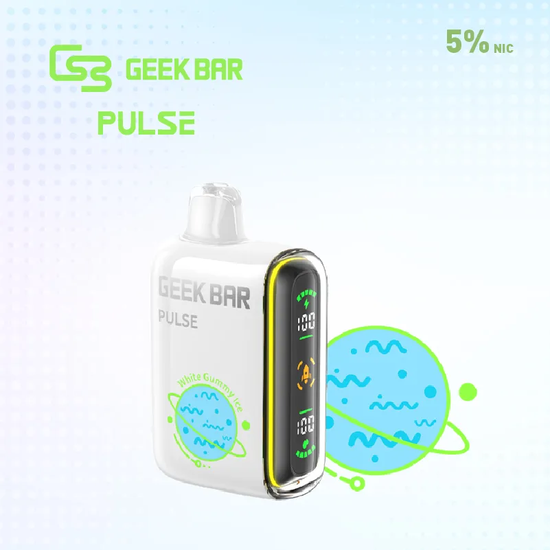 White Gummy Ice GEEK BAR Pulse