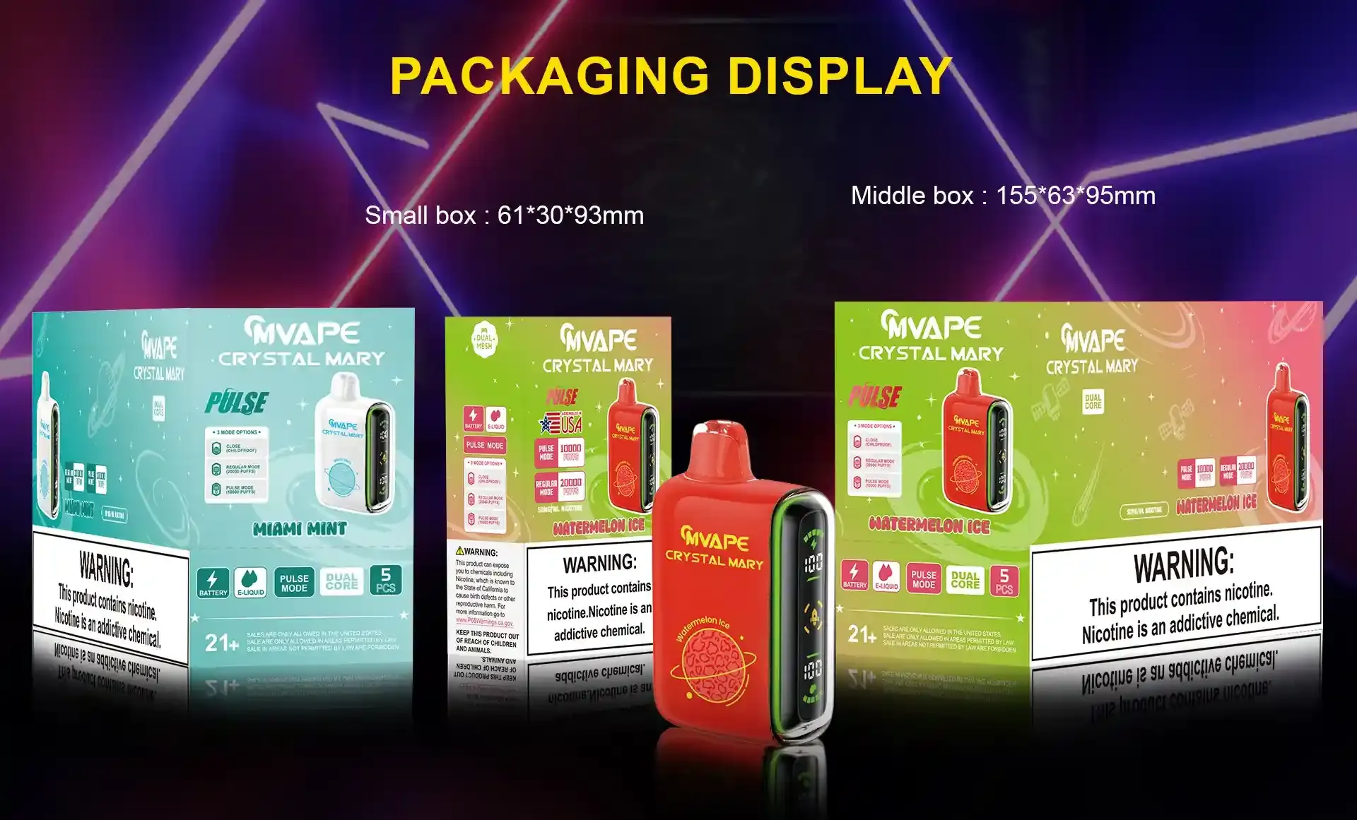 CRYSTAL MARY PULSE 10pcs 8 CRYSTAL MARY PULSE disposable vape product details 6